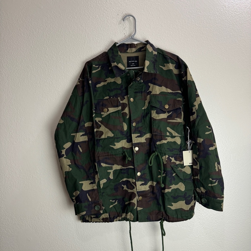 Active USA Vintage Camo Jacket Unisex Size Large